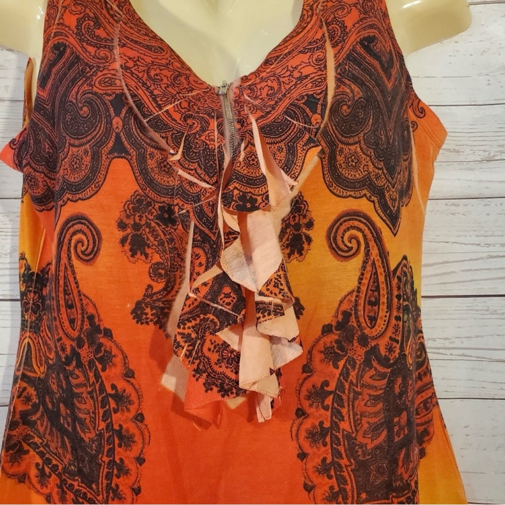 Susan Lawrence Ruffle Tank Top (CL) - Picture 3 of 6